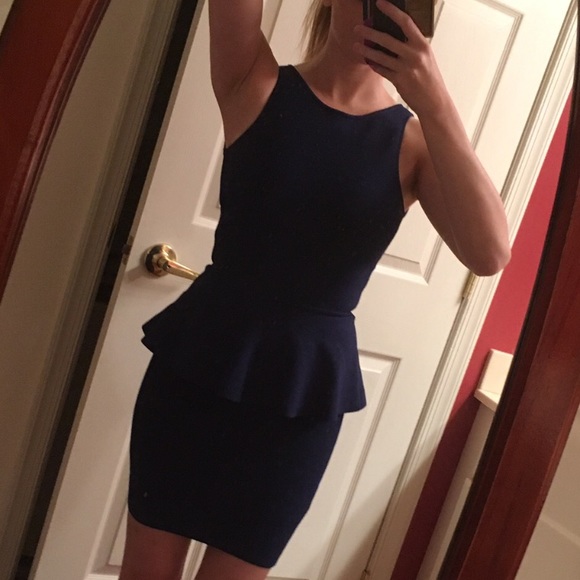BCBG “Francis” Peplum Dress - Layered Ruffle Dress - Picture 7 of 7